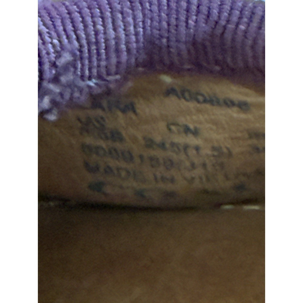 Coach Ballet Flats Purple Tumbled Leather Lara Floral Plum Sz 8.5 B US - Picture 7 of 7